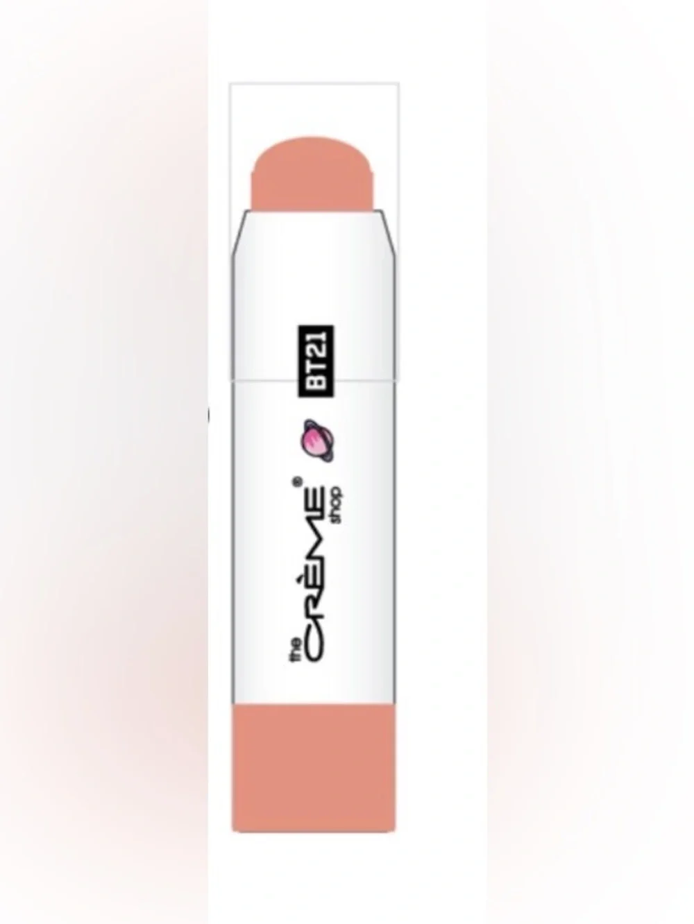 The Crème Shop PEACH FLUFF BT21 Lip + Cheek Chic Stick